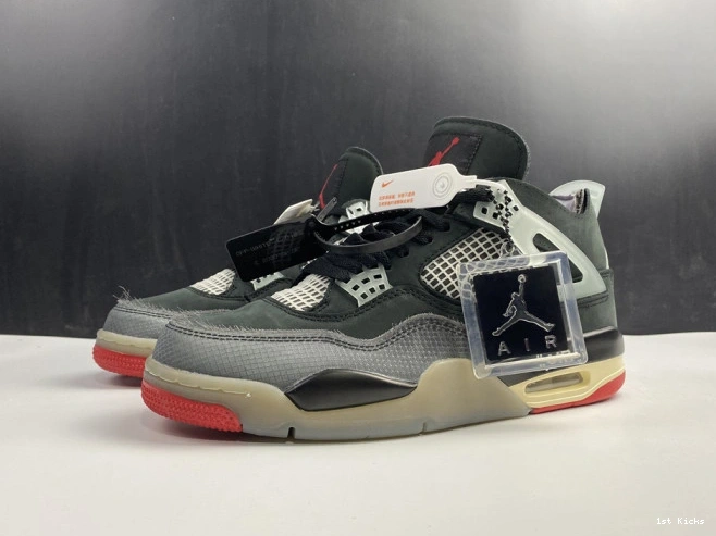 1st Kicks jordan x “bred” black 4 air 1719 red ofw SportInspired cv9388- 1119